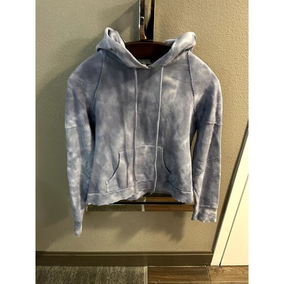 Love Shack Fancy Anarosa Hoodie- Washed Denim Size Small - Picture 8 of 11